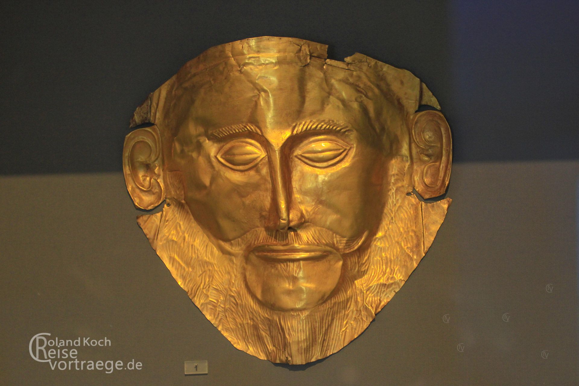 Griechenland - Athen - Archäologisches Nationalmuseum - Goldmaske des Argamemmnon